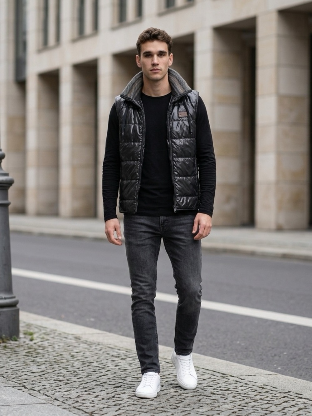 Dolce and Gabbana Light Puffer Hooded Men’s Vest